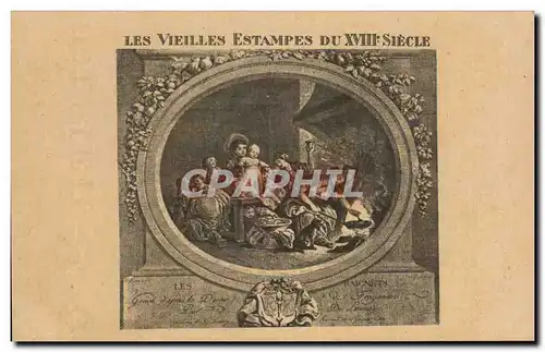 Cartes postales Les Vieilles Estampes du 18eme Siecle Les baignets