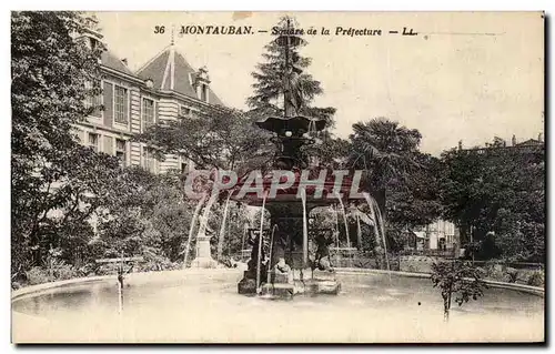 Cartes postales Montauban Square de la Prefecture