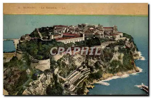 Cartes postales Monaco Le Rocher