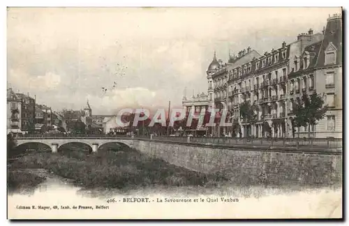 Ansichtskarte AK Belfort La Savoureuse et le Quai Vauban