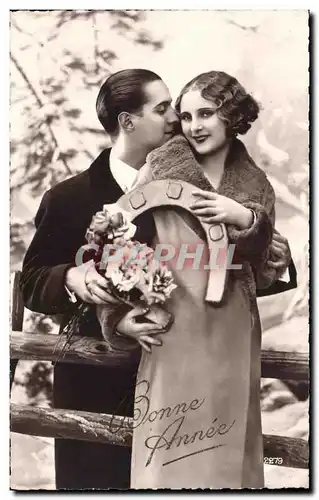 Cartes postales Fantaisie Femme Fer a cheval