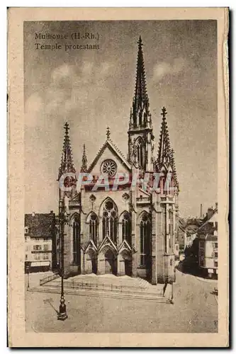 Cartes postales Mulhouse Temple Protestant