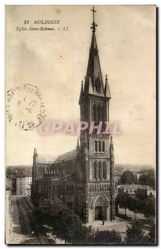 Cartes postales Mulhouse Eglise Saint Etienne