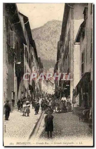 Ansichtskarte AK Briancon Grande Rue Grande Gargouille Enfants