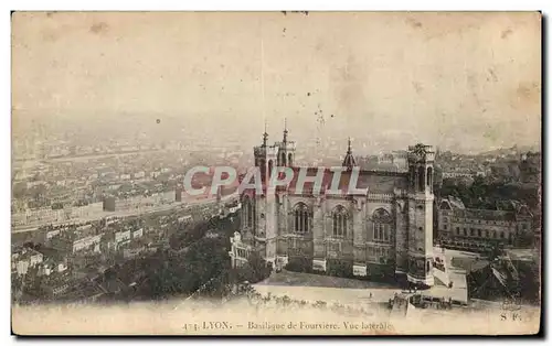 Ansichtskarte AK Lyon Basilique de Fourviere Vue laterale