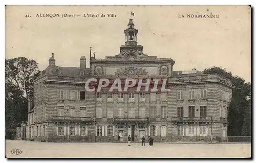 Cartes postales Alencon L&#39Hotel de Ville La Normandie