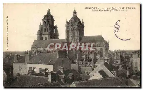 Ansichtskarte AK Argentan Les Clochers de l&#39Eglise Saint Germain