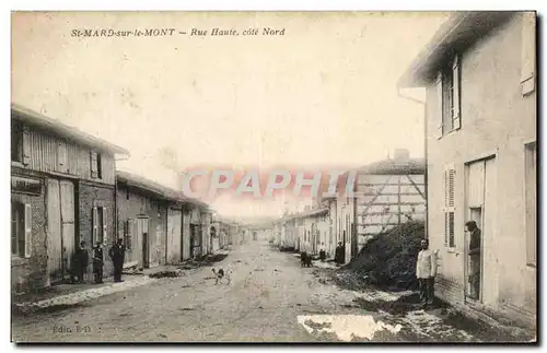 Cartes postales St Mard sur Le Mont Rue Haute Cote Nord