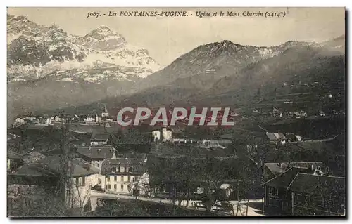 Ansichtskarte AK Les Fontaines d&#39Ugine Ugine et le Mont Charvin