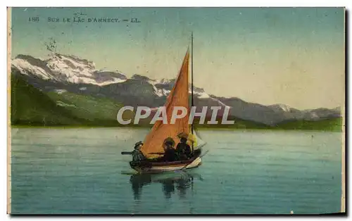 Cartes postales Sur le Lac D&#39Annecy Bateau