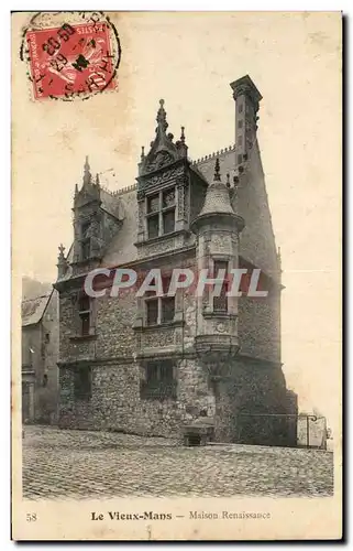 Cartes postales Le Vieux Mans Maison Renaissance