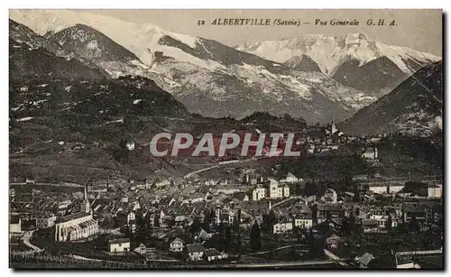 Cartes postales Albertville Vue Generale