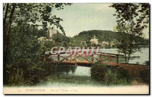 Cartes postales Pierrefonds Vue sur l&#39Etang