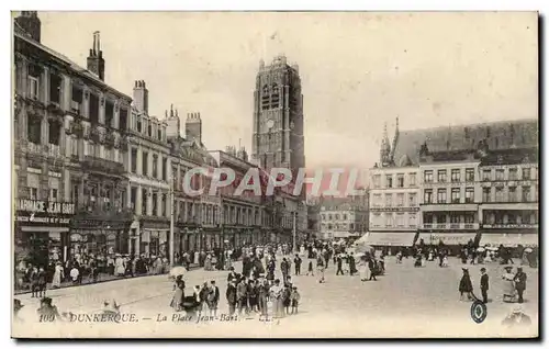 Cartes postales Dunkerque La Place Jean Bart