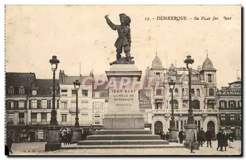 Cartes postales Dunkerque Le Place Jean Bart