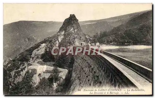 Ansichtskarte AK Environs de Saint Etienne La Rochetaillee La descente et le barrage