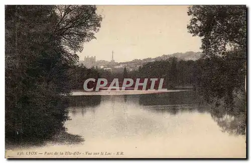 Cartes postales Lyon Parc de la Tete d&#39Or Vue Sur le Lac