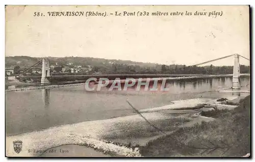 Ansichtskarte AK Vernaison Le Pont