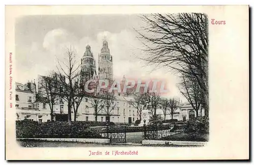 Cartes postales Tours Jardin de L&#39Archeueche