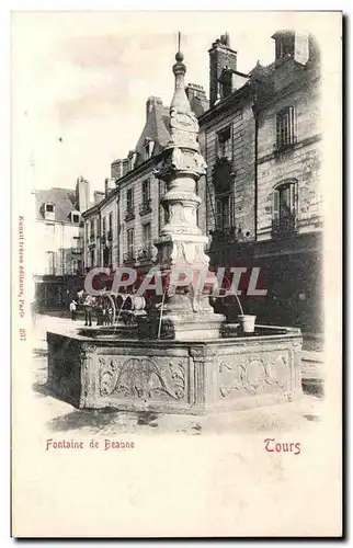 Ansichtskarte AK Tours Fontaine de Beaune