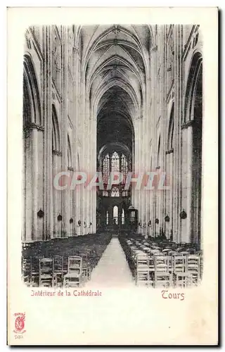 Cartes postales Tours Interieur de la Cathedrale