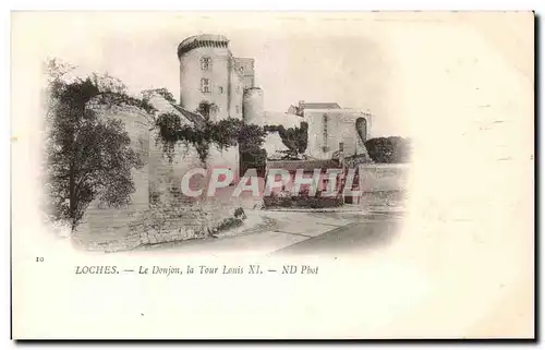 Cartes postales Loches Le Donjon La Tours Louis