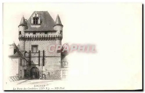 Cartes postales Loches La Porte des Cordeliers