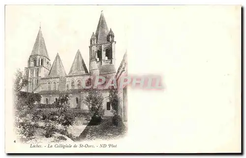 Cartes postales Loches La Collegiale de St Ours