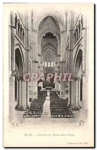 Ansichtskarte AK Blois Interieur de l&#34eglise Saint Nicolas