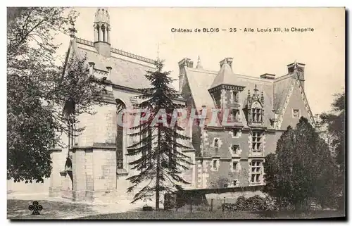 Cartes postales Chateau de Blois Alle Louis XII La Chapelle