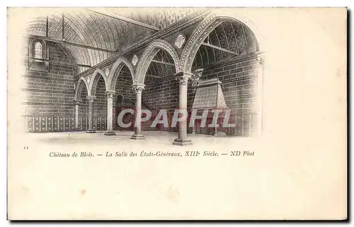 Cartes postales Chateau de Blois La Salle des Etats Generaux