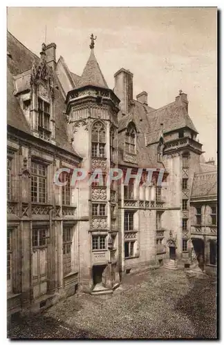 Ansichtskarte AK Bourges Cour du Palais Jacques Coeur