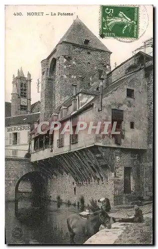 Cartes postales Moret La Poterne cheval