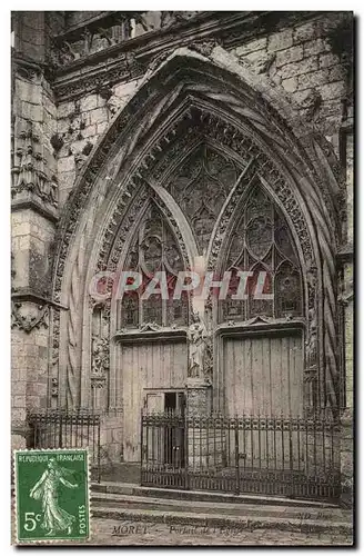 Ansichtskarte AK Moret Portail de l&#39Eglise