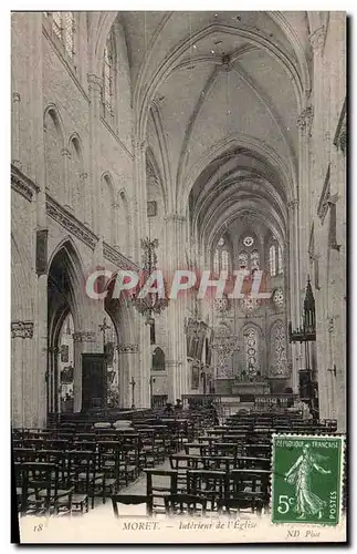 Cartes postales Moret Interieur de l&#39Eglise