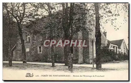 Ansichtskarte AK Foret De Fontainebleau Ruines de l&#39Ermitage de Franchard