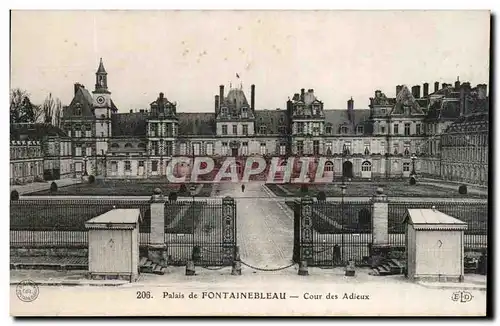 Cartes postales Foret De Fontainebleau Cour des Adieux