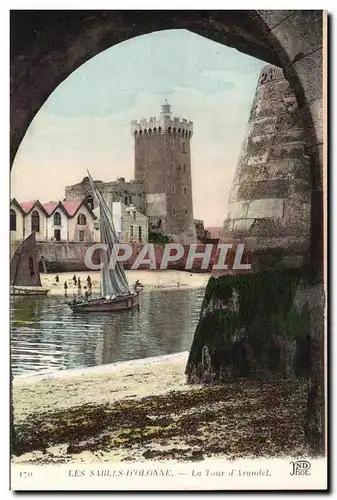 Cartes postales Les Sables d&#39Olonne La Tour d&#39Arundel Bateau