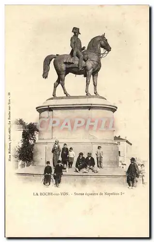 Cartes postales La Roche Sur Yon Statue Equestre de Napoleon 1er Enfants