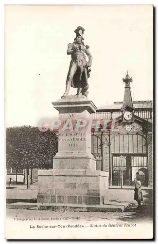 Cartes postales La Roche Sur Yon Statue du GeneralTravot