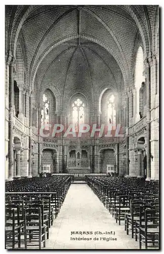 Cartes postales Marans Interieur de l'Eglise