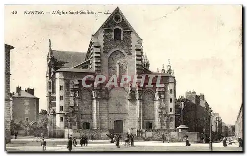 Ansichtskarte AK Nantes l&#39Eglise Saint Similien