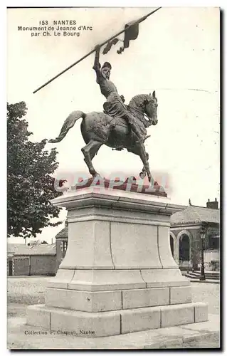 Cartes postales Nantes Monument de Jeanne d&#39Arc par le Bourg