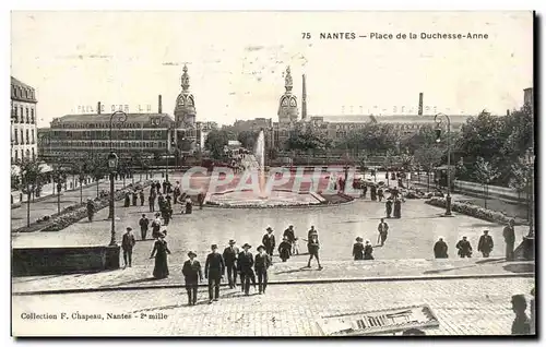 Cartes postales Nantes Place de la Duchesse Anne Paille d&#39Or Lu