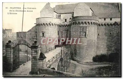 Cartes postales Nantes Le Chateau de la Duchesse Anne l&#39Entree