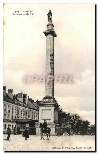 Cartes postales Nantes Colonne Louis XVI