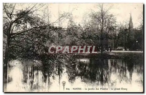 Ansichtskarte AK Nantes Le Jardin des Plantes Le grand Etang