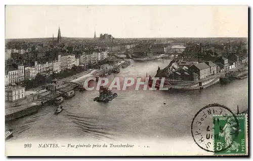 Ansichtskarte AK Nantes Vue generale prise du Transbordeur