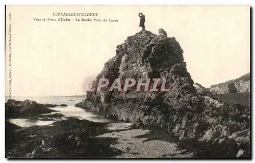 Ansichtskarte AK Les Sables D&#39Olonne Vers le puits d&#39Enfer la Roche pain de Sucre