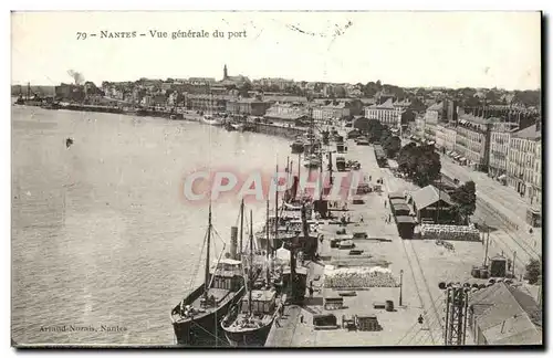 Cartes postales Nantes Vue Generale Du Port Bateaux